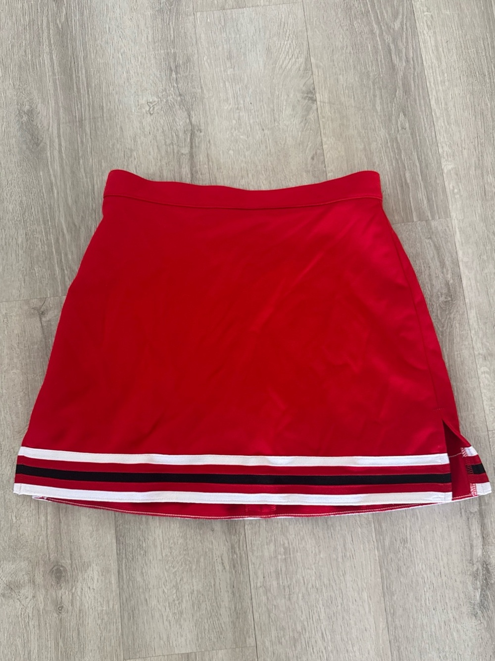 Varsity Spirit Cheerleading Skirt Womens 10 28 waist Red Black Cheer Cheerleader